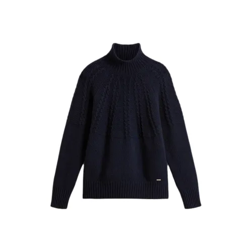 WOOLRICH Мелтон Синий Женский Свитер