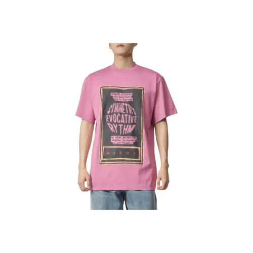 MARNI Розовые Мужские T-рубашки
