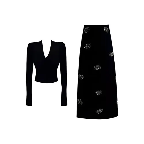 PZHK Топ+юбка Женские Комплекты с юбкой