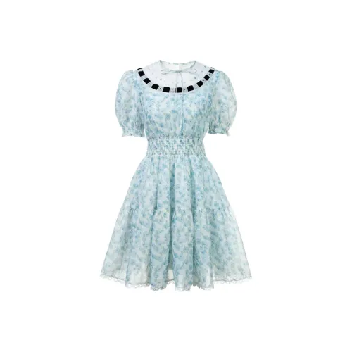 AIVEI Короткое платье с короткими рукавами женское