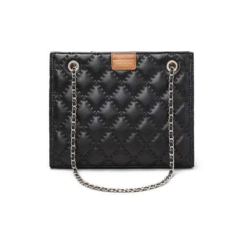 PESASRIE Сумка Tote из коровьей кожи сумка через плечо стандартная женская черная