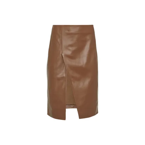 Loulou De Saison Кожа Длинная Юбка Женская