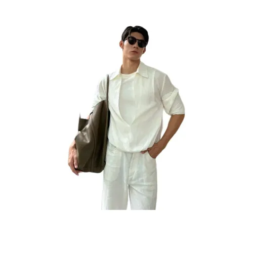 DANJUE Белый Унисекс Рубашки