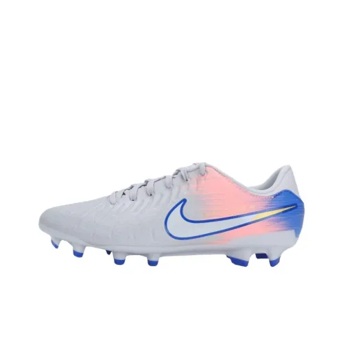 Nike Tiempo Legend 10 Academy Устойчивые к истиранию Поддержка Баланс Футбольные бутсы Унисекс Серый