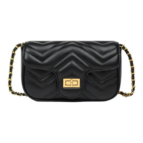 OUBOTE Сумка через плечо из коровьей кожи стандартная женская черная