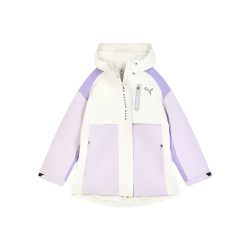 PUMA Фиолетовый Белый 01 Детские Куртки