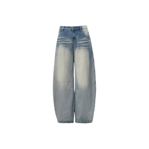 WELTER EXPERIMENT Blue Unisex Jeans WELTER EXPERIMENT Синий Унисекс Джинсы