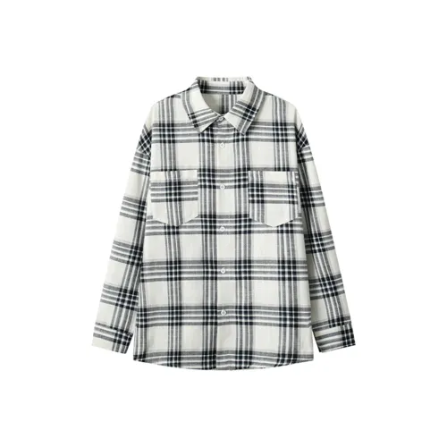 DOUBLEFISH Повседневная длинная рубашка с длинным рукавом унисекс