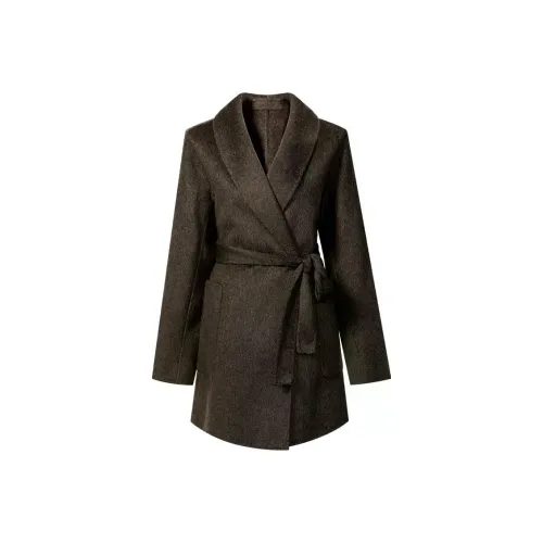 THE SEA LIFE Какао-коричневый Женское пальто