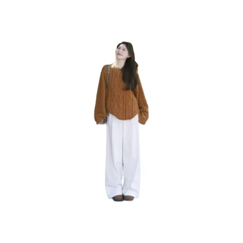 PZHK Светло-коричневый топ и штаны женские повседневные костюмы