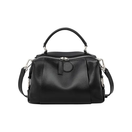 MILLIE'S Сумка через плечо из коровьей кожи сумка-подушка Boston стандартная женская черный эбеновый кофейный