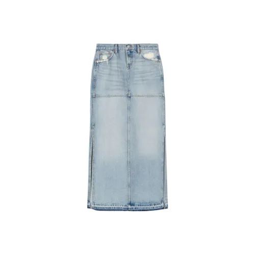 REDONE Деним Длинная Юбка Женская