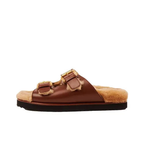 Chloe Слипоны Женские Коричневый