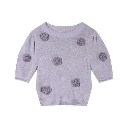 LOUISY AO Фиолетовый Женский Трикотаж