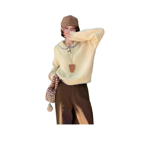 PZHK Заварной Свитер Женские Трикотаж