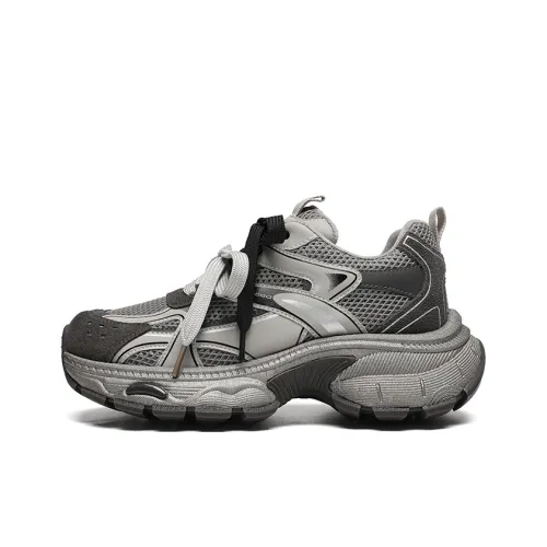 ZHR Амортизация Износостойкие Низкие Топ Кроссовки с Толстой Подошвой Женские