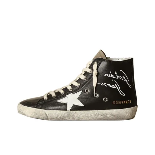 Golden Goose Francy High Топ Стильные Скейтбординги Мужской Черный