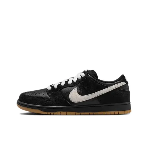 Nike Dunk SB Slip-on Устойчивый к истиранию Низкий Топ Скейтборд Кроссовки Унисекс Черный Белый Коричневый