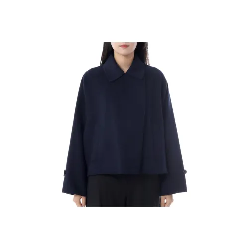 MaxMara Морской Синий Женское Пальто