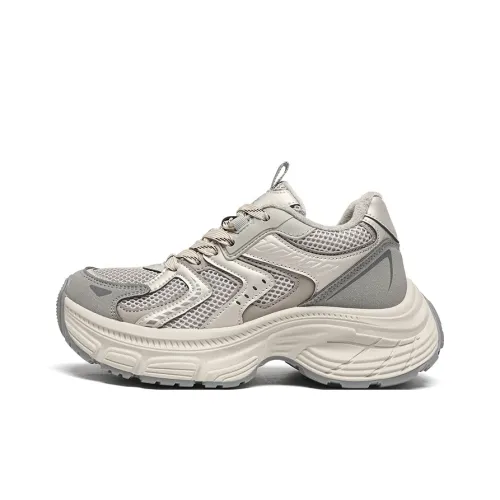 ZHR Амортизация Износостойкие Низкие Топ Кроссовки с Толстой Подошвой Женские