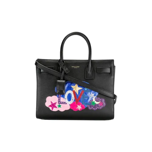 SAINT LAURENT SAC DE JOUR Телячья кожа Сумка Женская Черная