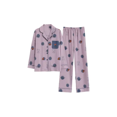 FENTENGCARE Фиолетовый Женские Пижамные Комплекты