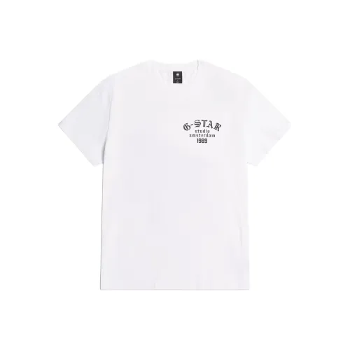 STAR Натуральная Белая Мужская T-Рубашка