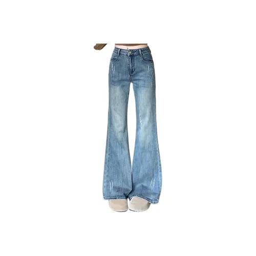 PZHK Blue Unisex Jeans PZHK Синий Унисекс Джинсы