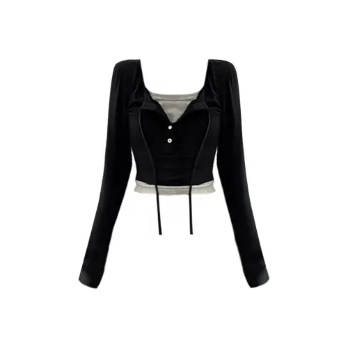 SDN by41 Черные Женские T-рубашки