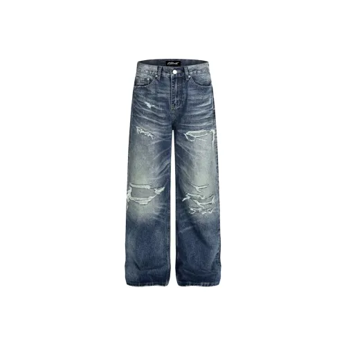 WELTER EXPERIMENT Blue Unisex Jeans WELTER EXPERIMENT Синий Унисекс Джинсы