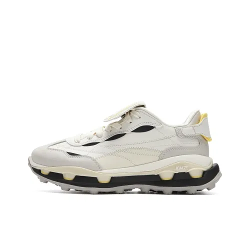 FILA KM2 Амортизация устойчивость к истиранию легкий низкий топ повседневная обувь женский белый серый