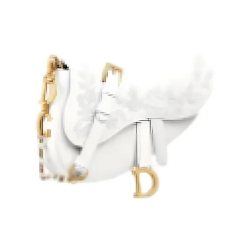 DIOR Сумка через плечо из коровьей кожи маленькая белая для женщин