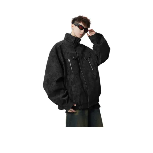 ENPofficial Весна And Осенний Куртка Модный бренд Handsome Relaxed Detroit Воротник-стойка Пара Пальто Унисекс