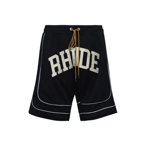 RHUDE Мужские Повседневные Шорты Морского Синего Цвета