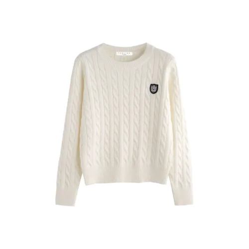 Wang Leshi Белый Женский Трикотаж