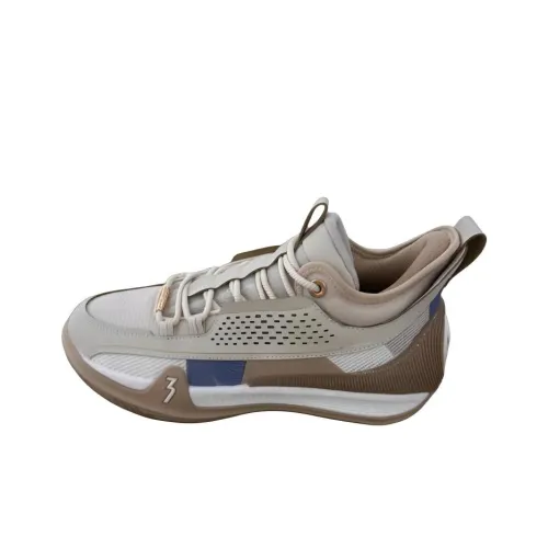 361° Zen 7 Slip-resistant и устойчивый к истиранию покрытие Высокие баскетбольные кроссовки Мужские Бежевые