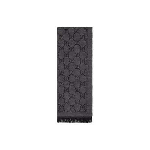 GUCCI Шерсть Вязаные Шарфы Унисекс Серый