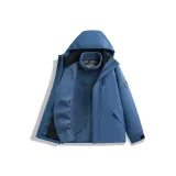 Серый, лазурный синий (3-в-1, с подкладкой)