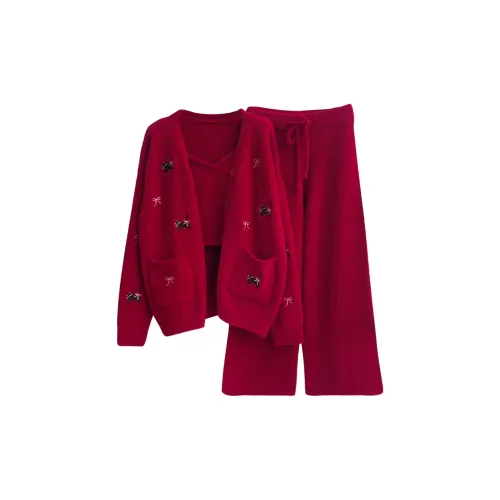 Kosrood Красный Женский Пижамный Комплект