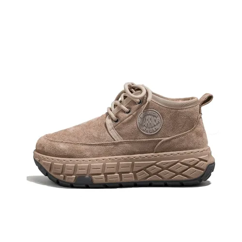 Warrior Термический Высота Увеличивающий Устойчивый к Износу Низкий Топ Утепленная Обувь Женская Хаки