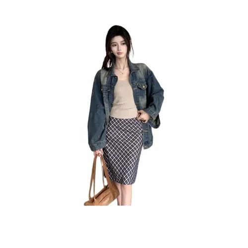 PZHK Изображение Цвет Женские Джинсовые Куртки