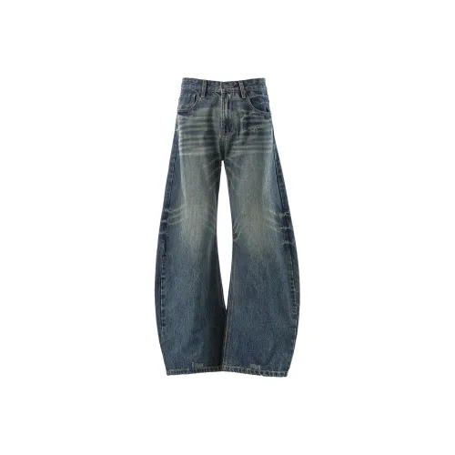 WELTER EXPERIMENT Blue Unisex Jeans WELTER EXPERIMENT Синий Унисекс Джинсы