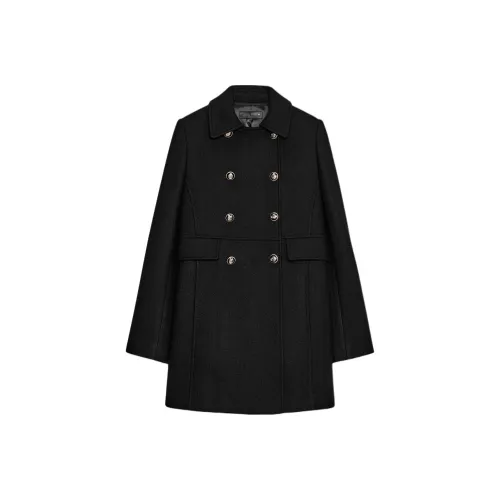 ZARA Черное Женское Пальто