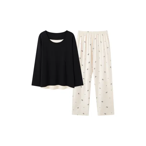 Shivs Домашний Комплект Женская Черный