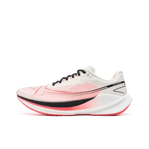 XTEP Butterfly Metamorphosis Blade Беговые кроссовки Низкий Топ Парус Белый Коралловый Розовый Мужской