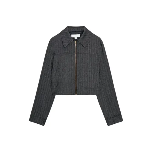 ZARA Темно-серый Женский Куртки