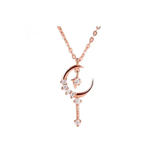 Moriiveve Серебро S925 Ожерелья Унисекс