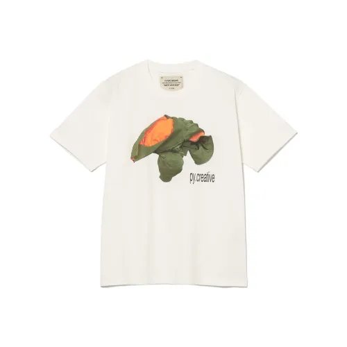 BEAMS x Pickyou FUTURE ARCHIVE Series Принт Tee T Рубашка Мужская