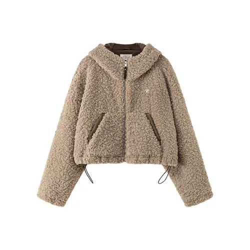 CHUU Коричневый Женские Бархатные Куртки