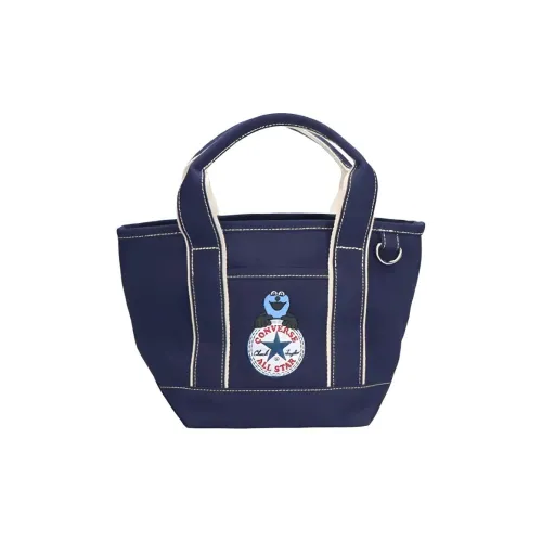 Конверс SUNSUN Коллаборация Хлопок Тоут Сумка Сумка для покупок Сумка Маленькая Унисекс Морской Синий